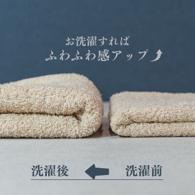 スーピマフェイスタオル 4枚セット(ベージュ) 010B1707