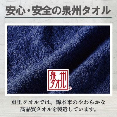 ミニバスタオル 5枚(ネイビー)40cm×120cm 099H4786