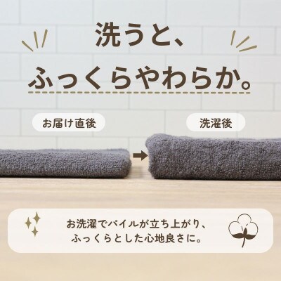デイリーフェイスタオル 10枚セット(ダークグレー) G4389
