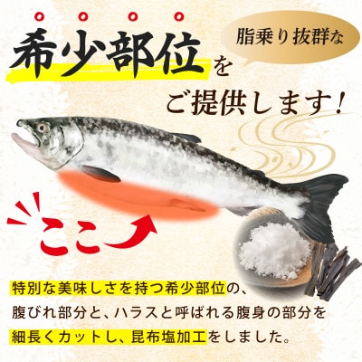 【さとふる限定】ズワイ蟹 ポーション 500g&サーモン大とろハラス 200g×2P ktg0006