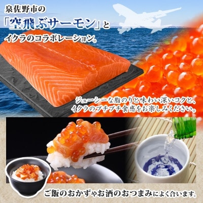 特製醤油タレ サーモンいくらのルイベ漬け 合計340g 010B1735