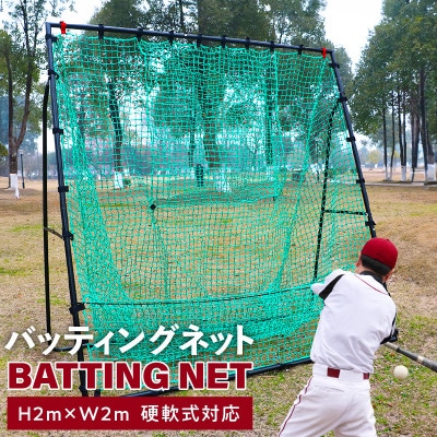 野球練習ネット バッティングネット 2Mサイズ 硬式球対応 099H3033