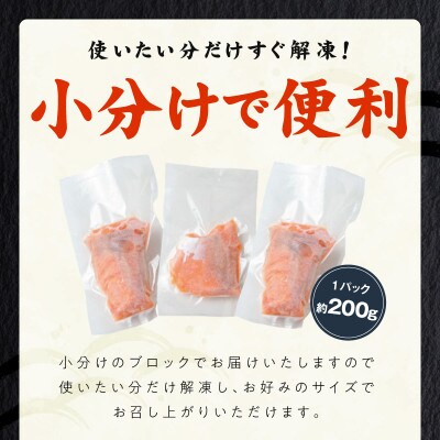 アトランティックサーモン 1kg ポーション G3528