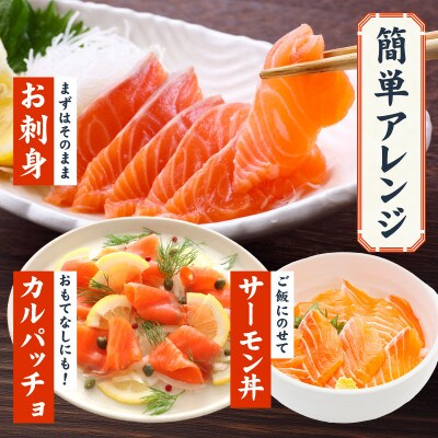アトランティックサーモン 1kg ポーション G3528