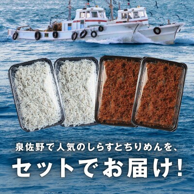 釜揚げしらす&ちりめん山椒セット 計1.2kg 小分け 産地直送