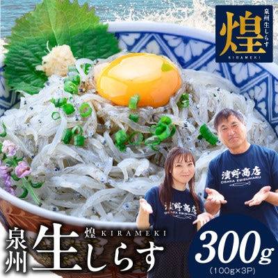 新物!泉州生しらす「煌(きらめき)」300g 小分け 100g×3P 漁師直送 国産