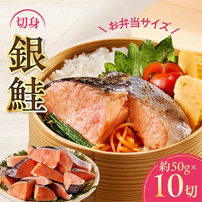 【3ヵ月毎定期便】銀鮭 切身 約50g×10切れ 500g全2回 G3722