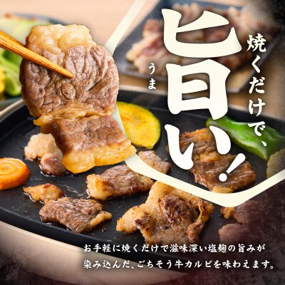 焼肉用 牛カルビ 塩麹漬け 合計2.5kg【味付け 小分け 焼くだけ BBQ】 G3397