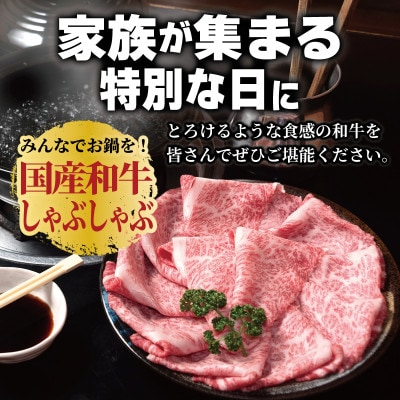 A5ランク国産和牛 肩ロース 牛しゃぶ 小分け 合計1.2kg(300g×4P)