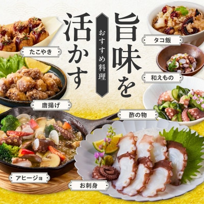 冷凍ボイルタコ 足のみ 合計770g(100g前後×5～10パック)刺身