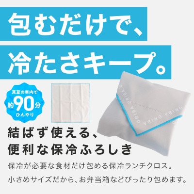 ORIBA 保冷ふろしき40(小)ブルー 保冷バッグ