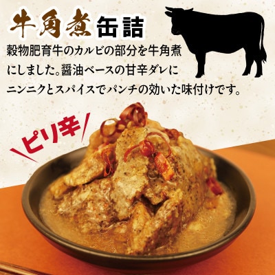 牛角煮缶詰 3缶セット 牛カルビ/牛バラ肉(非常食・長期保存) 005A754