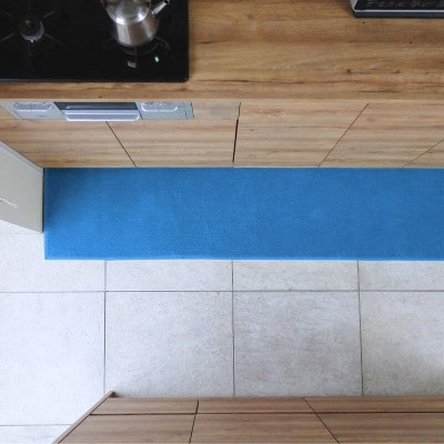 北欧風キッチンマット ラグマットタイプ ノーマル型 ブルームーン 抗菌防臭 diw0158