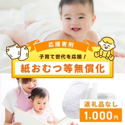 【返礼品なし】子育て世代を応援!紙おむつ等無償化応援寄附(大阪府泉佐野市)　 ON0016