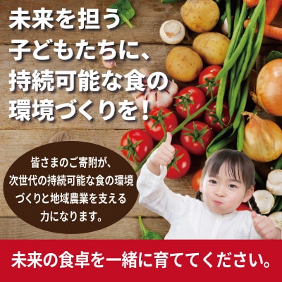 【返礼品なし】SDGs持続可能な食の環境づくり!オーガニック給食と地産地消 推進応援 ON0051
