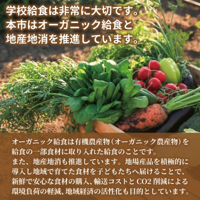 【返礼品なし】SDGs持続可能な食の環境づくり!オーガニック給食と地産地消 推進応援 ON0053