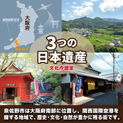 【返礼品なし】3つの日本遺産を核とする史跡等保存応援寄附(大阪府泉佐野市) ON0009