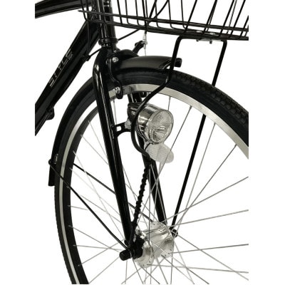 STYLE KIX カゴ付きクロスバイク276 ブラック 27型 自転車 完成品 組み立て不要
