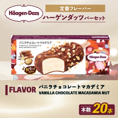 ハーゲンダッツ バー セット 20本入 バニラチョコレートマカデミア【MNM001_201A_x】