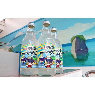 戦う銭湯サイダー　塩レモン味　340ml　24本
