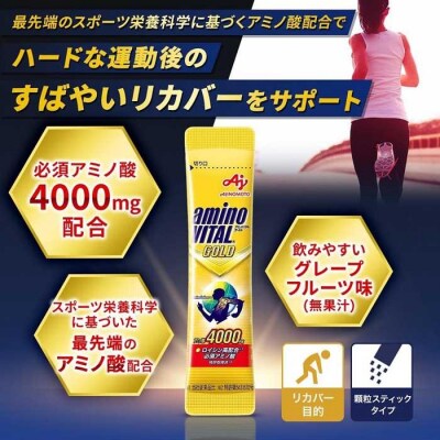 【2ヵ月に1回/計6回定期便】味の素 アミノバイタル ゴールド 60本 顆粒 スティック