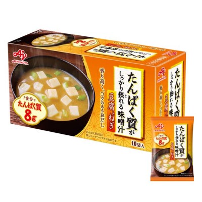 味の素 豆腐とねぎ / なすと油揚げ 各10食 たんぱく質がしっかり摂れる味噌汁 インスタントみそ汁