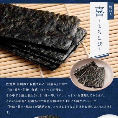 焼のり 30枚 ( 5枚×6食 ) 海苔問屋 高喜商店 ギフト 箱入り「焼のり喜 Yorokobi」