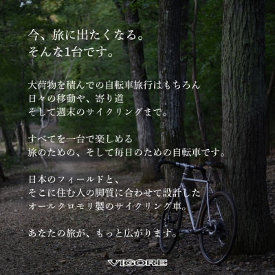 【VIGORE】山と旅の自転車プラス GRX600(1×11速)(自転車,オリジナル自転車)