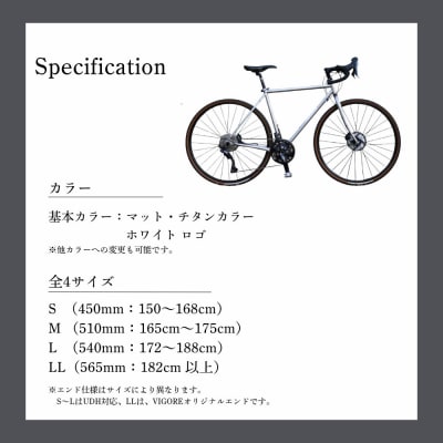 VIGORE】山と旅の自転車プラス GRX820(2×12速)(自転車,オリジナル