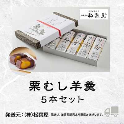 月よみ山路 栗むし羊羹5本セット 大人気ようかん 羊かんセット