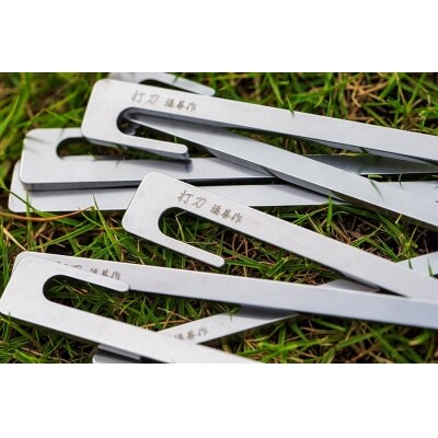 ステンレス製キャンプ用ペグ『打刀』20cm 8本セット | ふるさと納税のお礼品