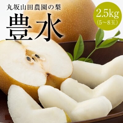 【先行受付】「丸坂山田農園」山之上梨1箱 (豊水2.5kg)