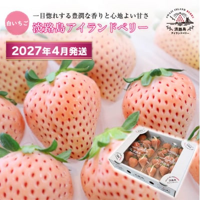 淡路島アイランドベリー 白苺淡雪【2027年4月発送先行受付・お届け日指定不可】　as14034
