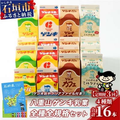 【ふるさと納税限定】【定期便_3回】八重山ゲンキ乳業 オールスターセット GN-2_3t