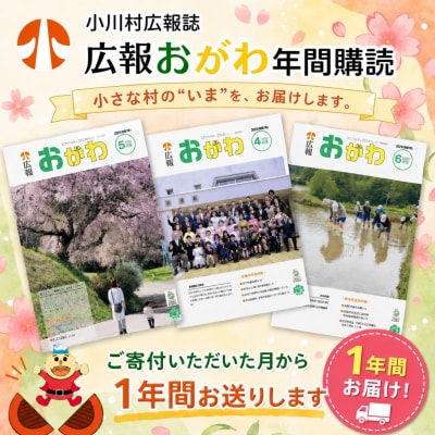 小川村広報誌　広報おがわ年間購読*248