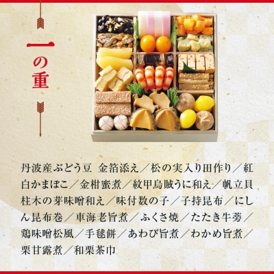 【大丸京都店おすすめ品】<京ぎをん浜作主人>監修 和風二段 4人前|京都 和風おせち 人気