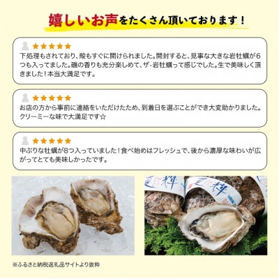 鳥取賀露港 天然岩がき「夏輝」セット 【かねまさ・浜下商店】