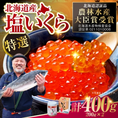 【農林水産大臣賞受賞】 マルア阿部商店特選 塩いくら 400g 北海道産 海鮮