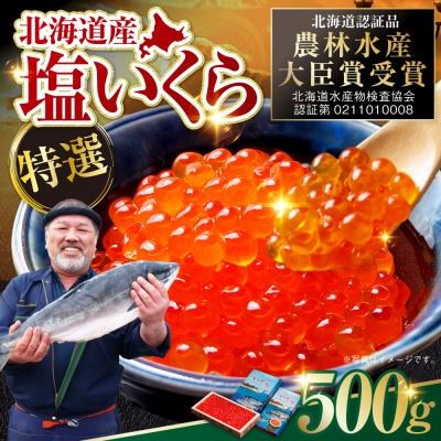 【 北海道産 】 マルア阿部商店特選 塩 いくら 500g ふるさと納税 
