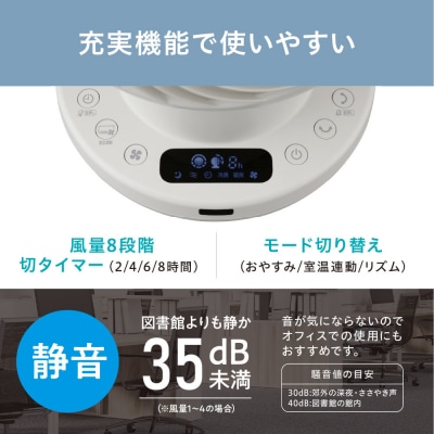 サーキュレーター WOOZOO 360 i PCF-SDS15TEC-PD-H グレー