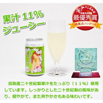「鳥取産二十世紀梨チューハイ350ml × 6 本」 お酒 チューハイ 缶チューハイ