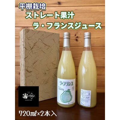 ストレート果汁　ラ・フランスジュース　720ml×2本　0102-2609