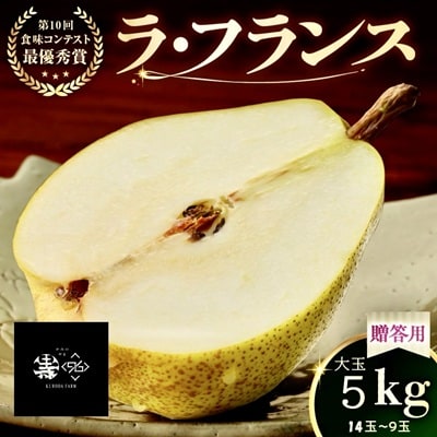 ラフランス 5kg 贈答品 大玉 14玉~9玉 4L~7L 西洋梨 ラ・フランス 0102-2607