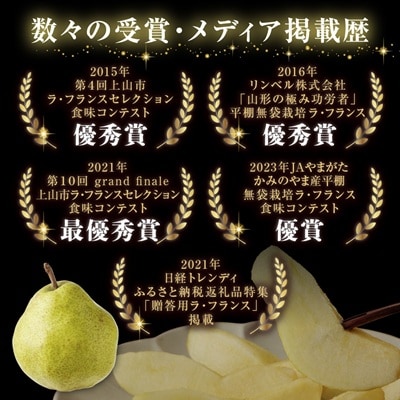 ラフランス 5kg 贈答品 大玉 14玉~9玉 4L~7L 西洋梨 ラ・フランス 0102-2607