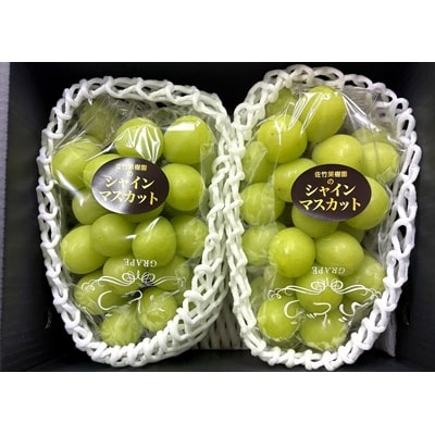 ぶどう(シャインマスカット)2～3房　合計2kg以上　化粧箱入り　0041-2601