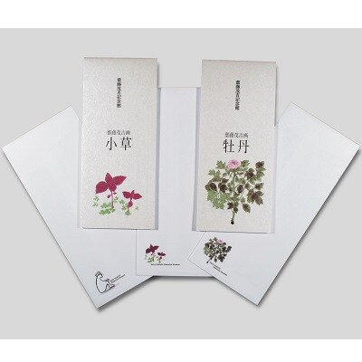 斎藤茂吉一筆箋セット(絵柄2種類、封筒3枚入)　0125-2203