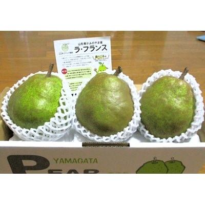 西洋梨(ラ・フランス)　大玉3玉　1.5kg以上　0025-2614