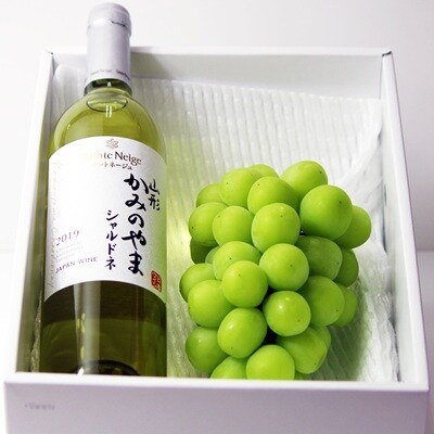 サントネージュかみのやまシャルドネとシャインマスカットのセット　0141-2618