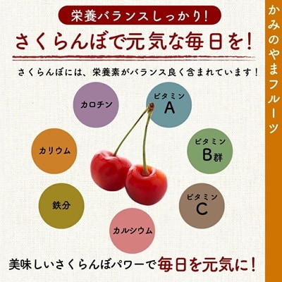 さくらんぼ(佐藤錦か紅秀峰)1kg　Lサイズ　バラ詰め　0020-2609