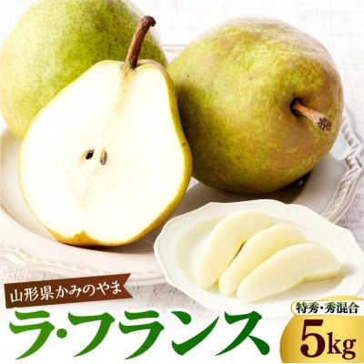 西洋梨(ラフランス)5kg　特秀・秀品混合　0110-2606